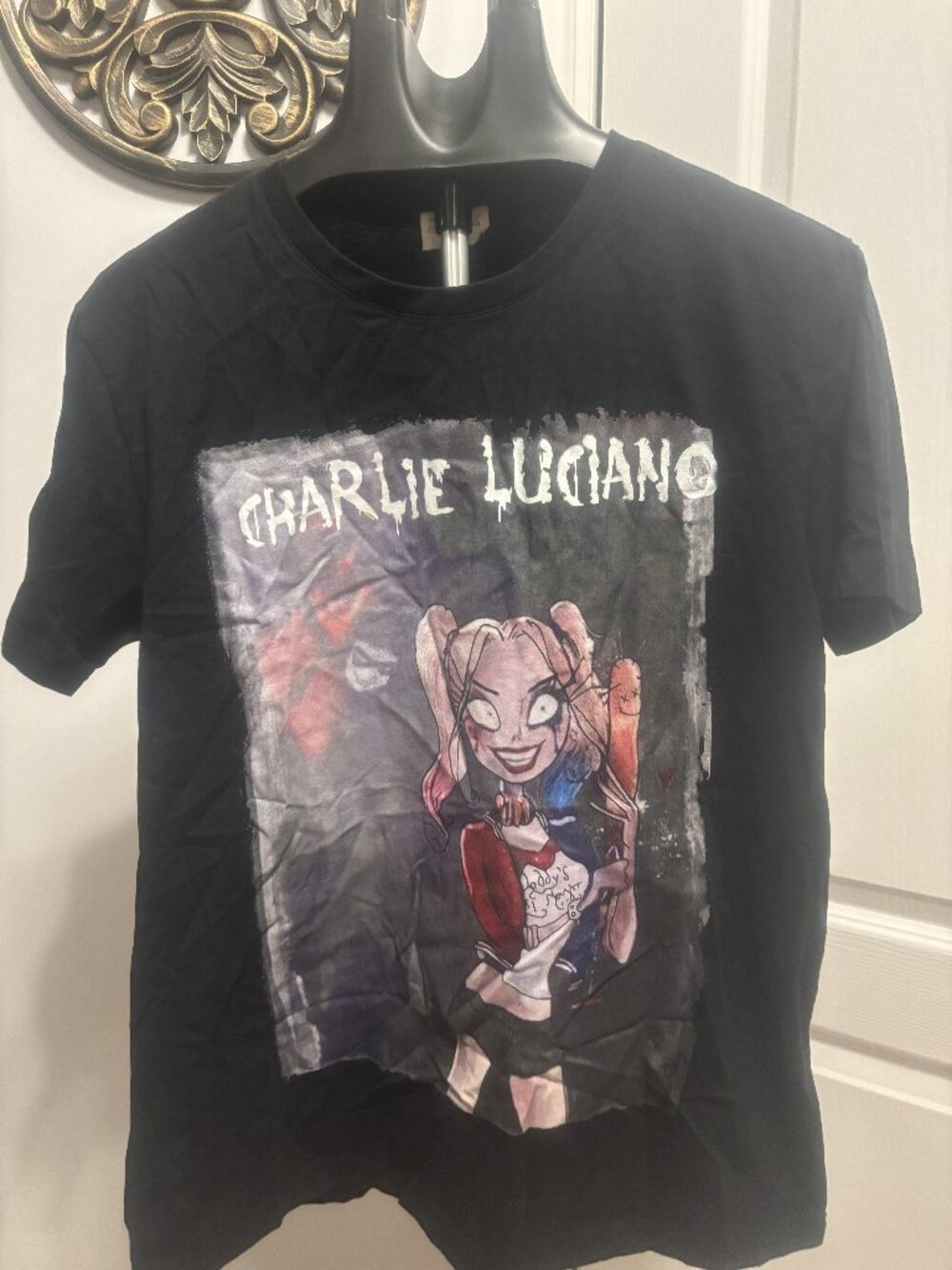 Charlie Luciano “Harleen Quinn” Tee, Black, Size S